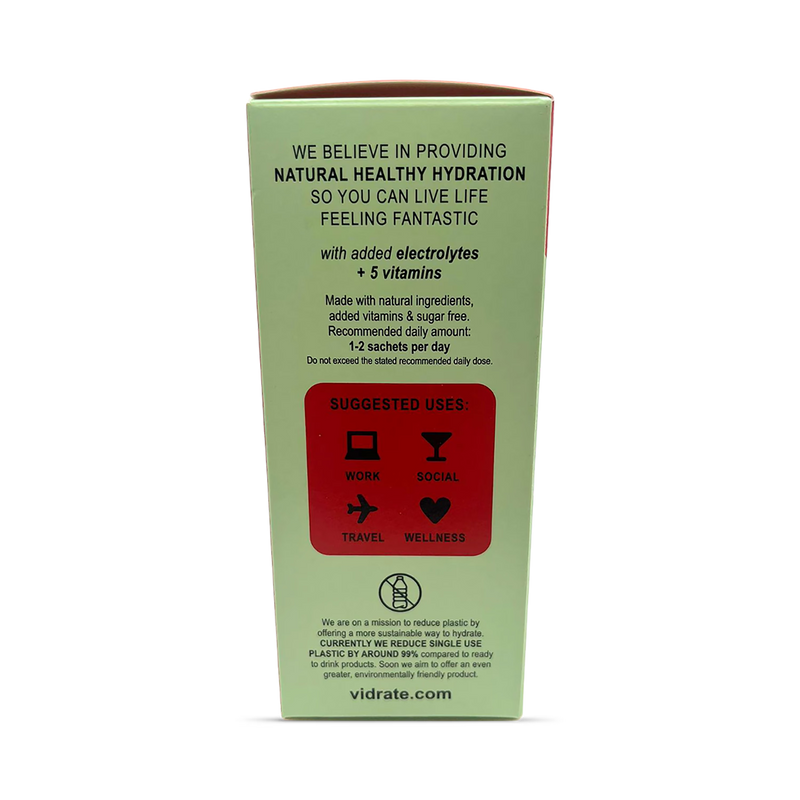 Vidrate cherry hydration sachets 12 pack, UK version