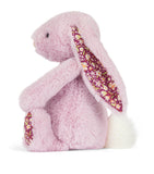 Jellycat Blossom Luxe Bunny soft toy 31cm, imported from the UK