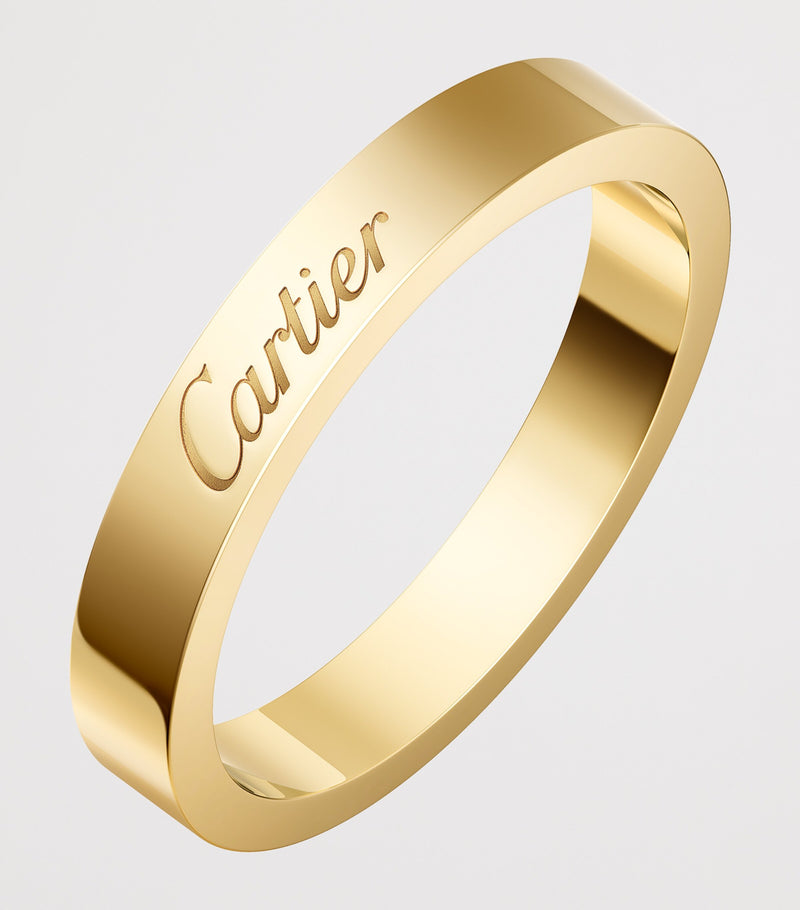 Cartier C de Cartier wedding ring 18k yellow gold (British brand)