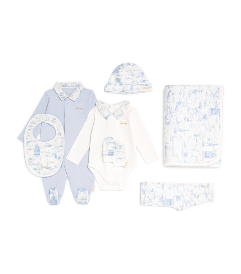 Harrods cotton jersey balloon baby gift set 0-18 months, UK version
