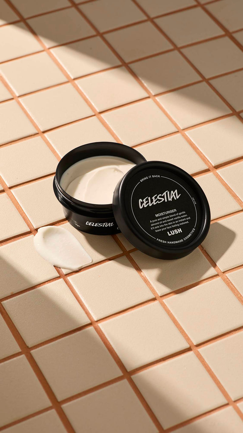 Lush Celestial preserved moisturiser for sensitive skin - British product