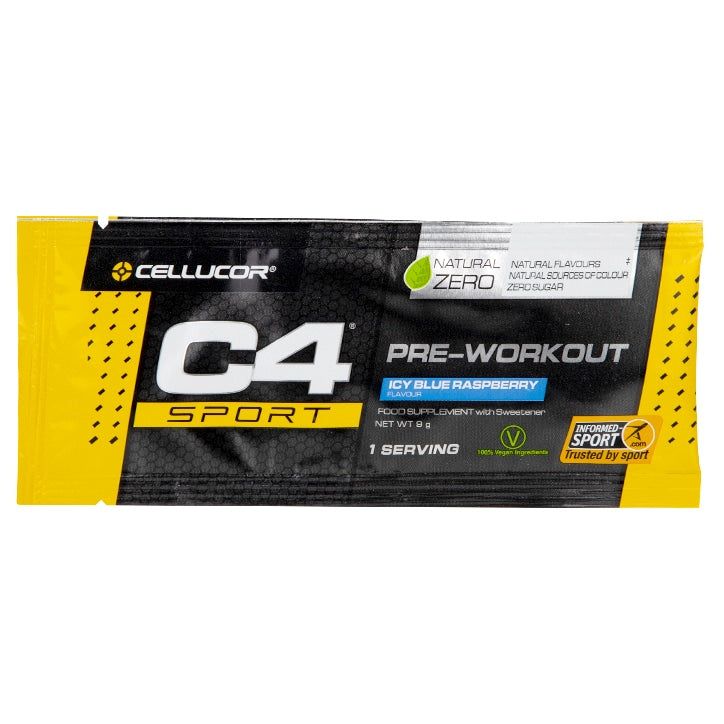 Cellucor C4 Pre Workout Sachet Icy Blue Raspberry Sachet 9g