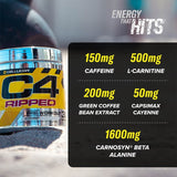 Cellucor C4 Ripped Pre-Workout Icy Blue Raspberry 165g