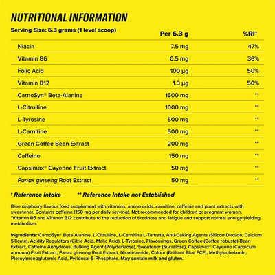 Cellucor C4 Ripped Pre-Workout Icy Blue Raspberry 165g