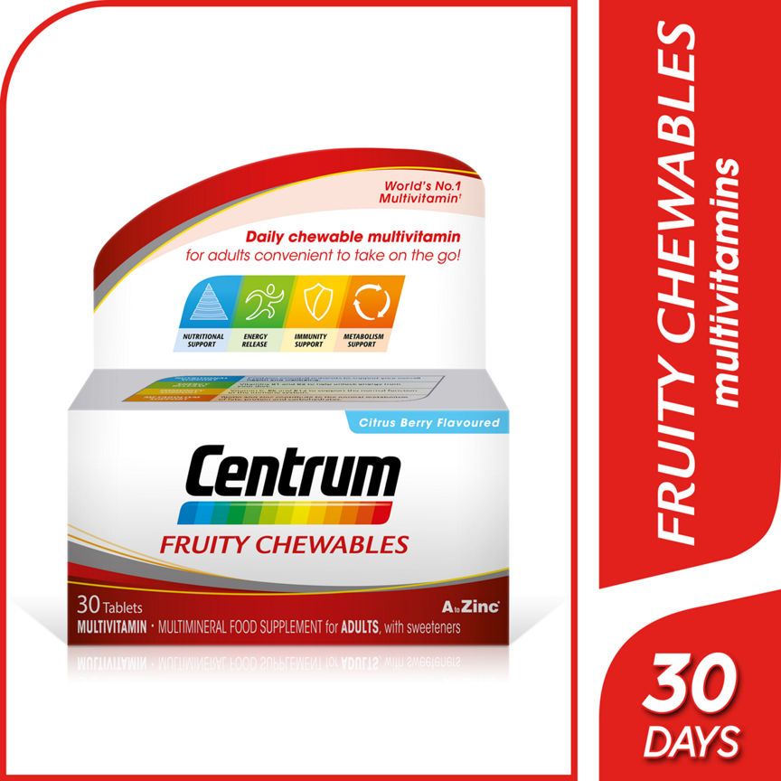 Centrum Fruity Chewables Multivitamin Tablets