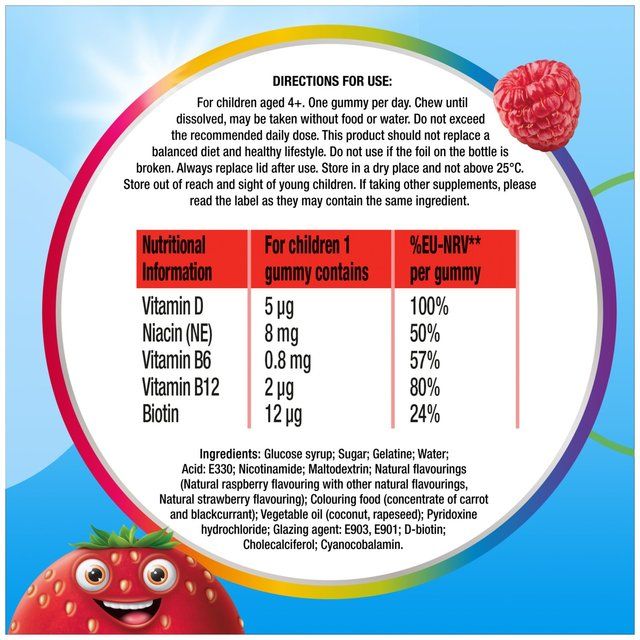 Centrum Kids Bones &amp;amp; Teeth Gummies Mixed Berry Food Supplement   30 per pack