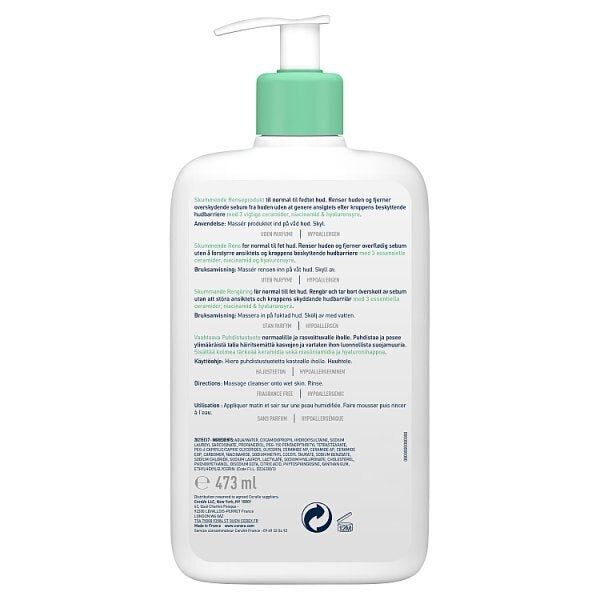 CeraVe Foaming Cleanser - Normal to Oily Skin 473ml