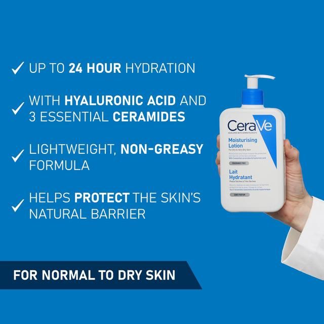 CeraVe Moisturising Lotion with Ceramides for Dry to Very Dry Skin   473ml