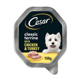 Cesar Classic Terrine Dog Food Tray Chicken &amp;amp; Turkey in Loaf