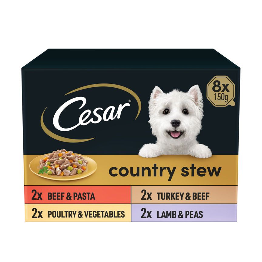 Cesar Country Stew Adult Wet Dog Food Trays Special Selection