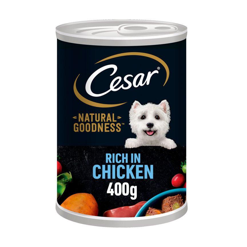 Cesar Natural Goodness Adult Wet Dog Food Tin Chicken &amp;amp; Veg