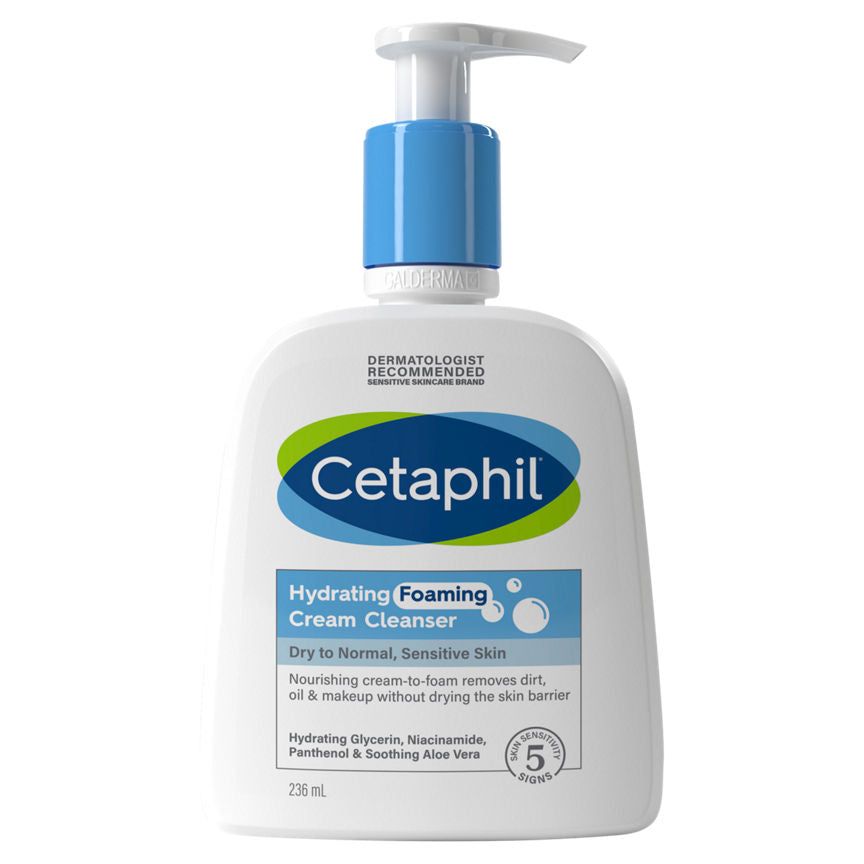 Cetaphil Hydrating Foaming Cream Cleanser 236ml