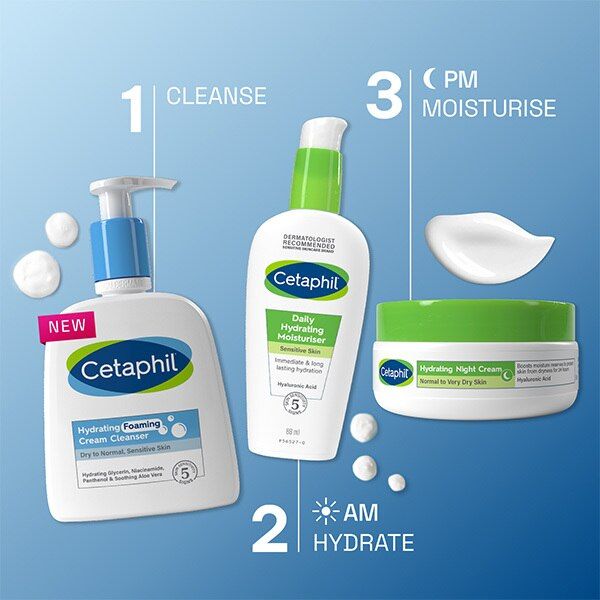 Cetaphil Hydrating Foaming Cream Cleanser