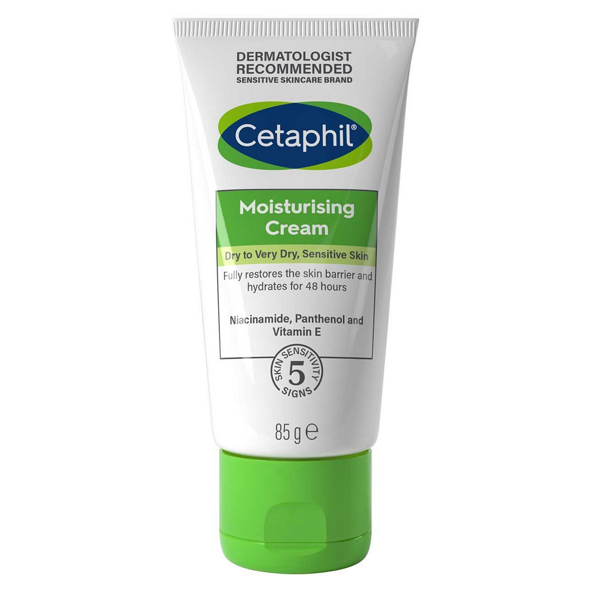 Cetaphil Moisturising Cream, Rich Face &amp;amp; Body Moisturiser for Dry Sensitive Skin 85g