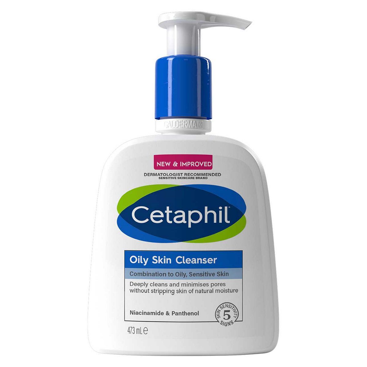 Cetaphil Oily Skin Cleanser, Face Wash for Combination to Oily Sensitive Skin 473ml