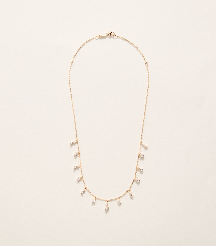 Suzanne Kalan Diamond Cascade necklace in rose gold, UK version