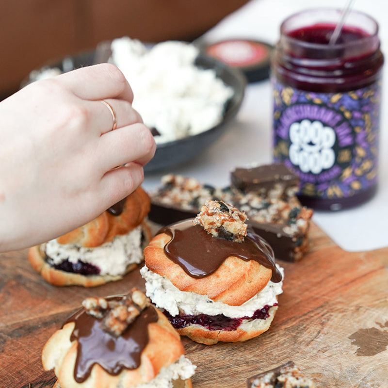 Good Good blackcurrant jam 330g, UK version