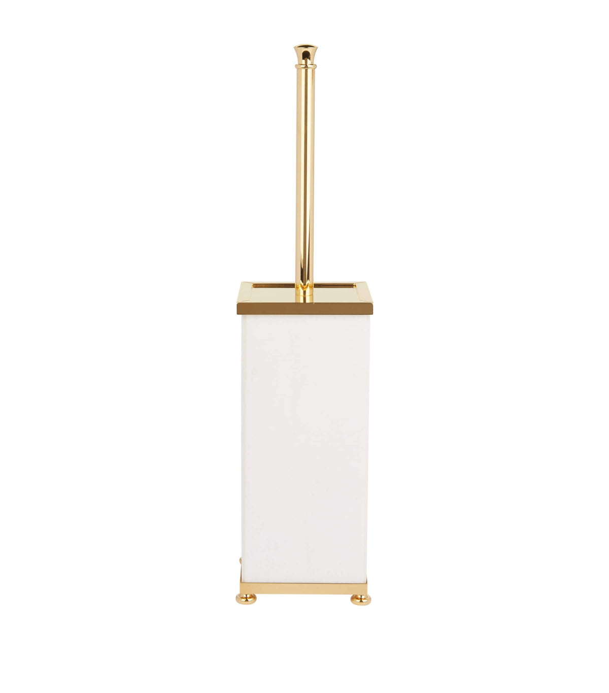 ZODIAC marble toilet brush with gold-tone hardware (British brand)