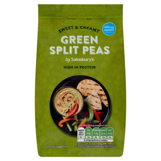Sainsbury's Split Green Peas 500g Pulses & beans Sainsburys   