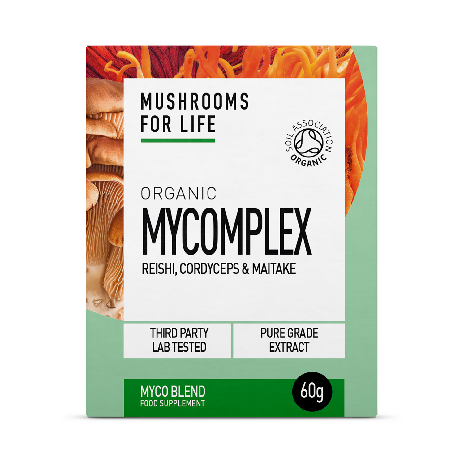 Mushrooms For Life Myco Blend Powder 60g - British product