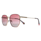Polaroid polarised sunglasses gold frame pink gradient imported from the UK