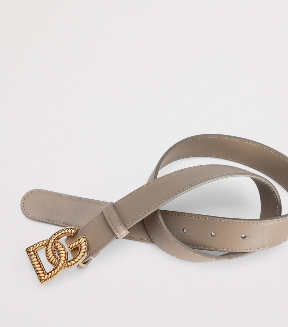 Dolce&Gabbana leather logo belt 3cm - British product