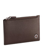 Bvlgari leather card holder with enamel accent, imported from the UK
