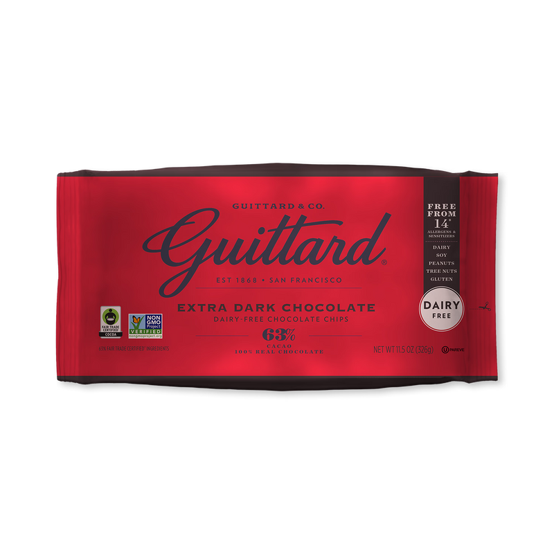 Guittard 63% dark chocolate baking chips 326g (British brand)