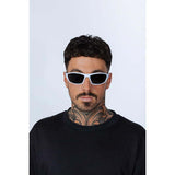SVNX Thin Racer sunglasses White Black, UK version