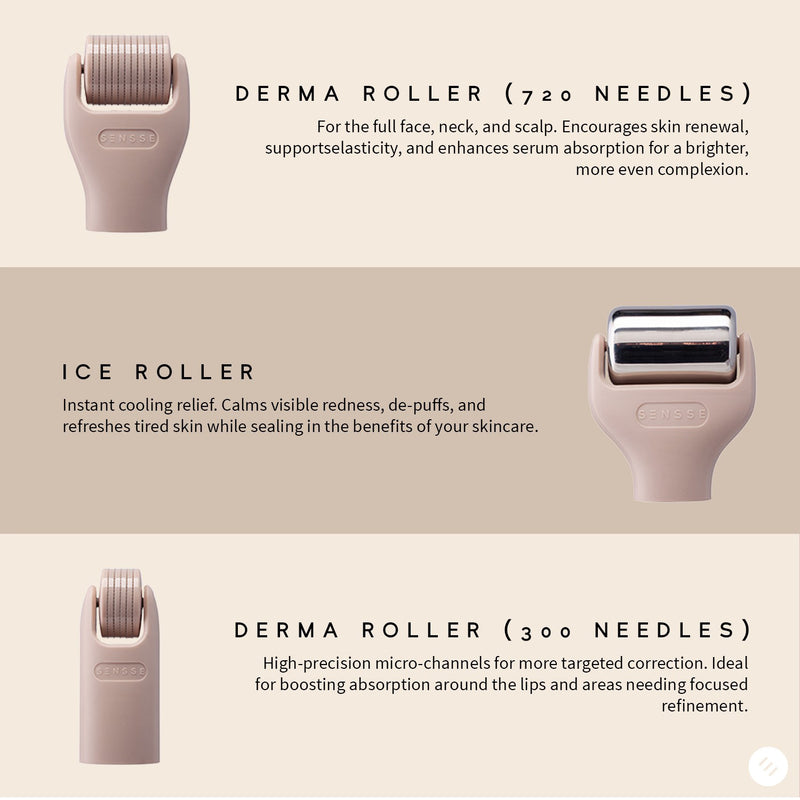 Sensse Derma10 skincare kit with interchangeable heads (British brand)