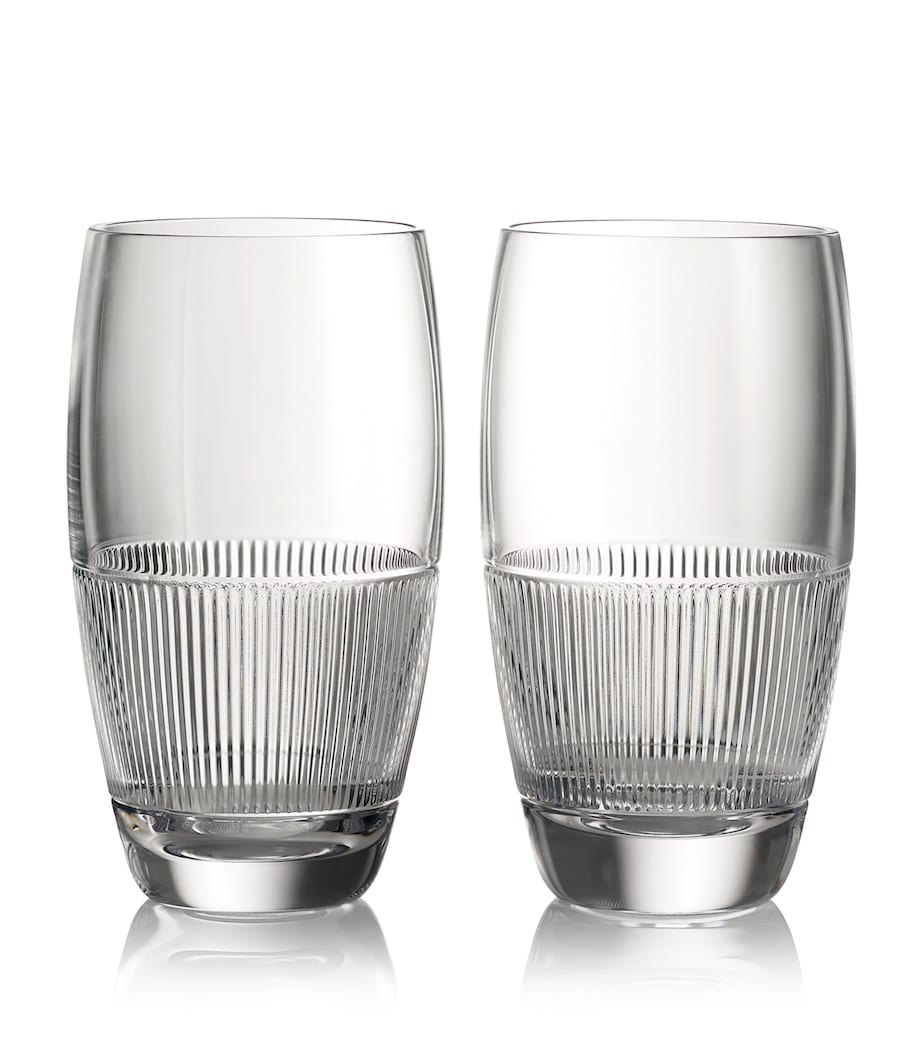 Wedgwood Helia highball crystal glasses set of two - British product