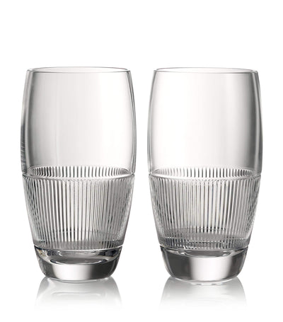 Harrods Crystal Helia Highball Glasses (Set of 2)- Buy online at McGrocer
