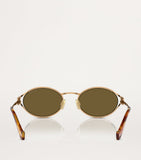 Miu Miu designer metal oval sunglasses - British product