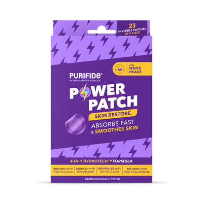 Holland & Barrett Purifide by Acnecide Power Pimple Patch, Skin Restore for Whiteheads, 23 Patches- Buy online at McGrocer