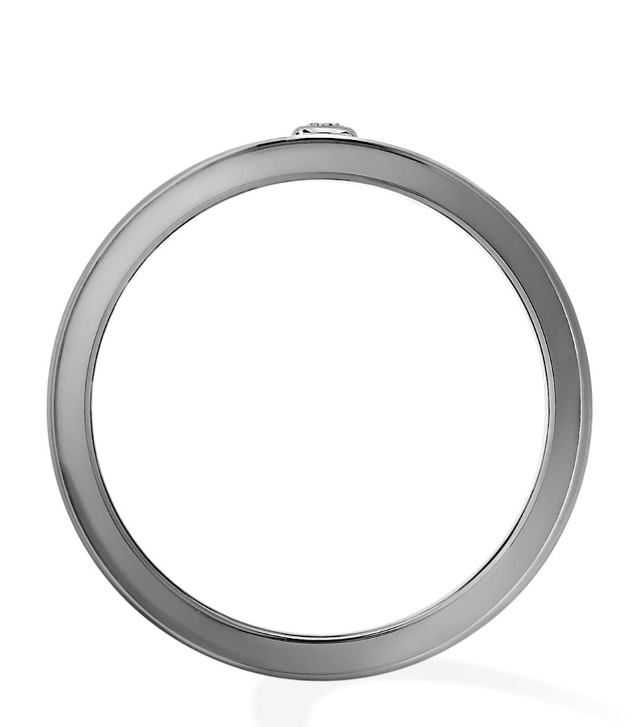Messika Move Titanium ring 0.05ct diamond, imported from the UK