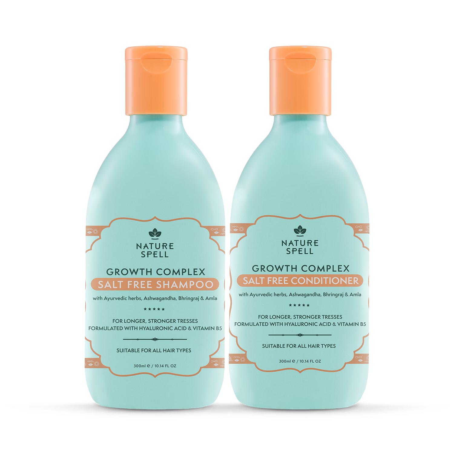 Nature Spell Hair Growth Set with shampoo conditioner mask oil - British product