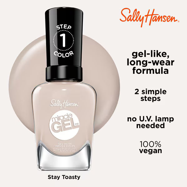 Sally Hansen Miracle Gel Nail Polish Stay Toasty (British brand)