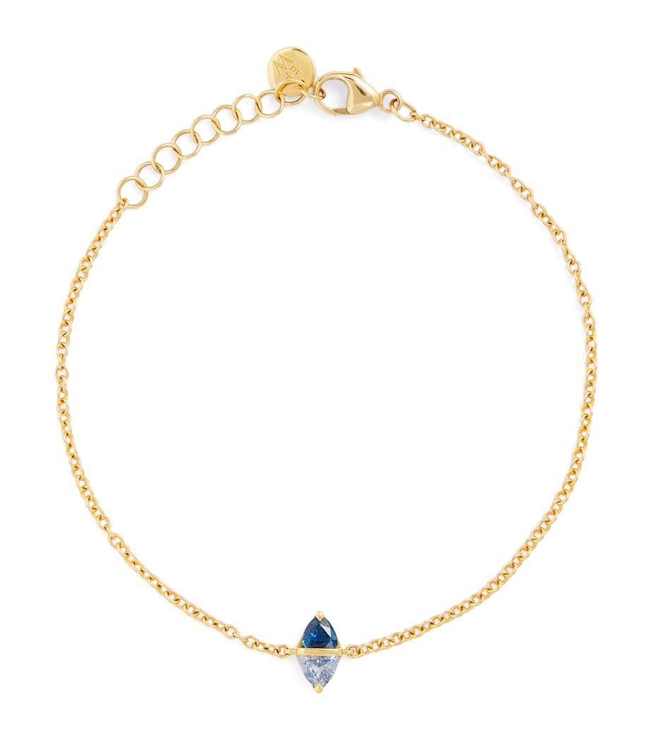 Emily P. Wheeler yellow gold sapphire Tilly bracelet (British brand)