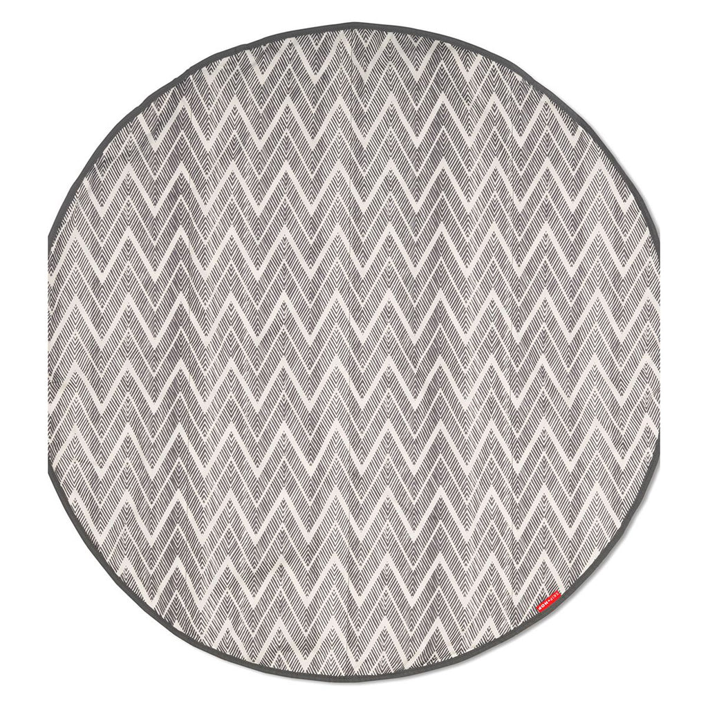 Skip Hop Round Trip Travel Mat - Grey Zig Zag