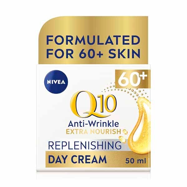 NIVEA Q10 Power 60+ Anti-Wrinkle Day Cream SPF15 50ml GOODS Superdrug   