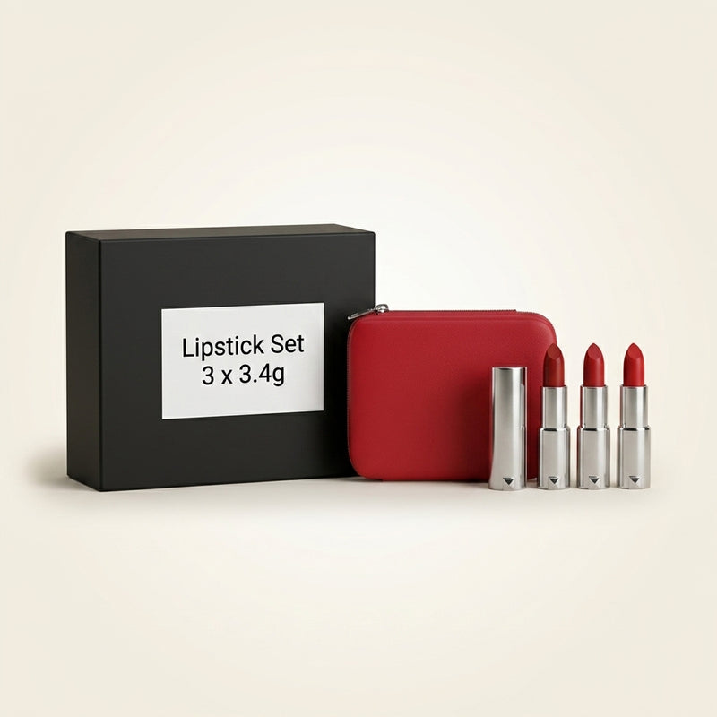 Givenchy lipstick trio Le Rouge Interdit Intense Silk, imported from the UK