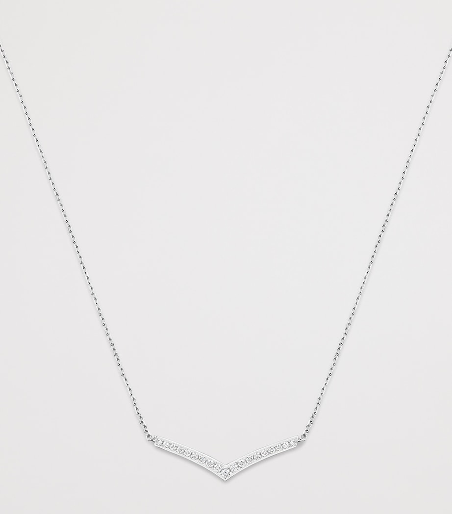 Chaumet Joséphine Aigrette pendant necklace 18-karat white gold, imported from the UK