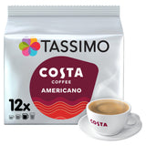 Tassimo Costa Americano Coffee Pods 12x9g All coffee machine pods Sainsburys   