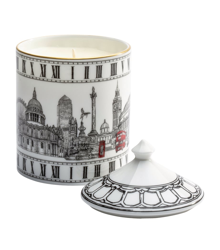 Halcyon Days London Icons lidded candle bone china, UK version