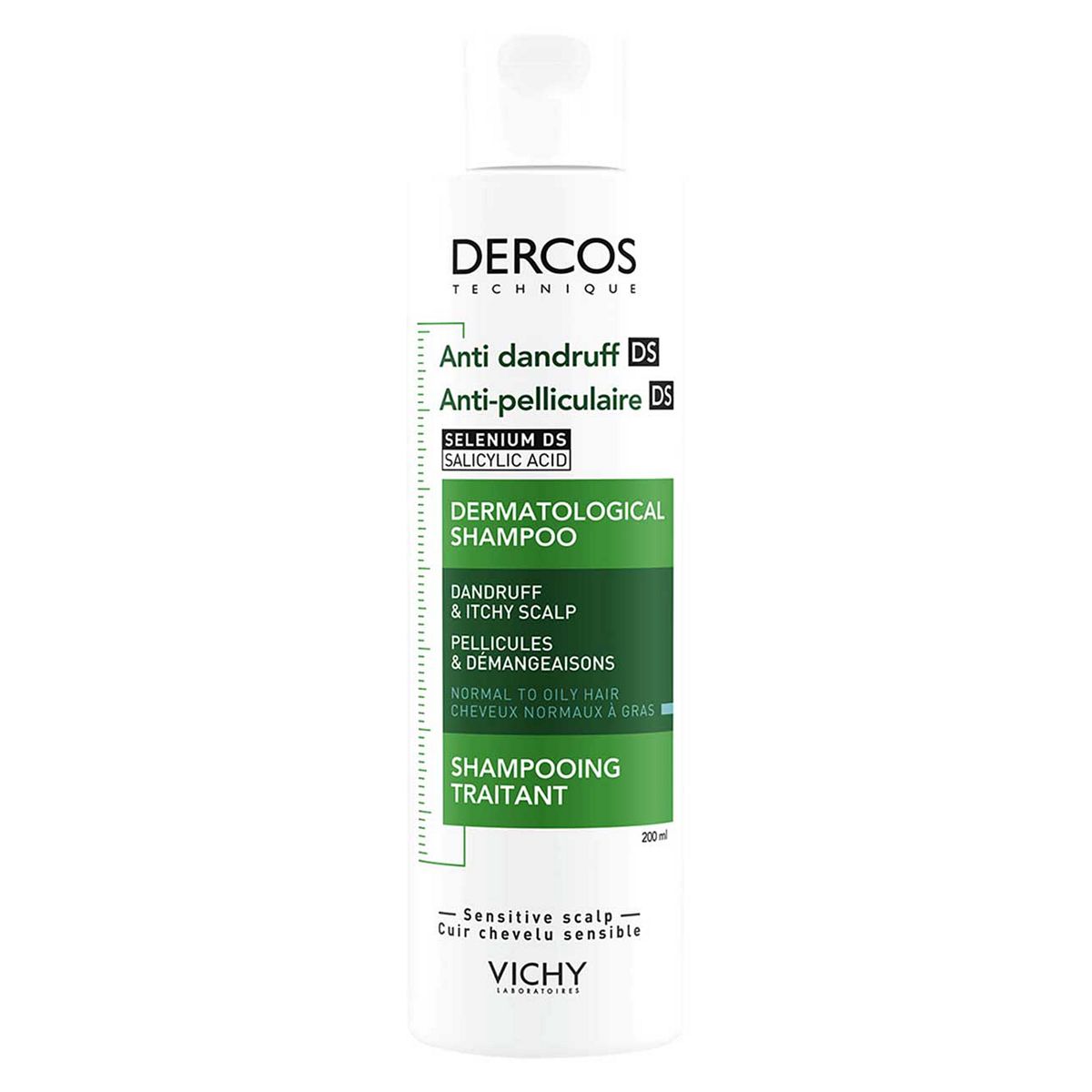 Vichy Dercos Anti-Dandruff Shampoo for Normal to Oily Hair 200ml GOODS Boots   