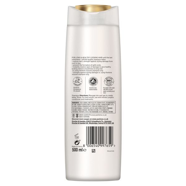 Pantene Infinite Lengths Shampoo 500ML GOODS Superdrug   