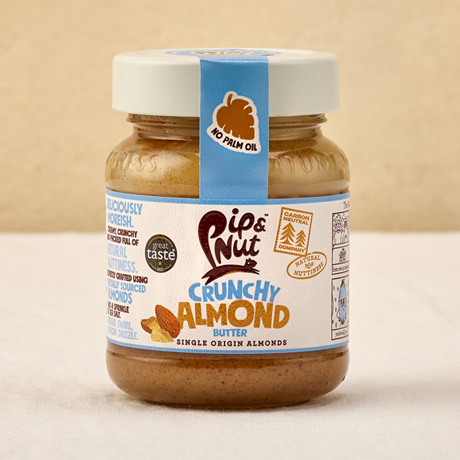 Pip & Nut crunchy almond butter 170g - British product