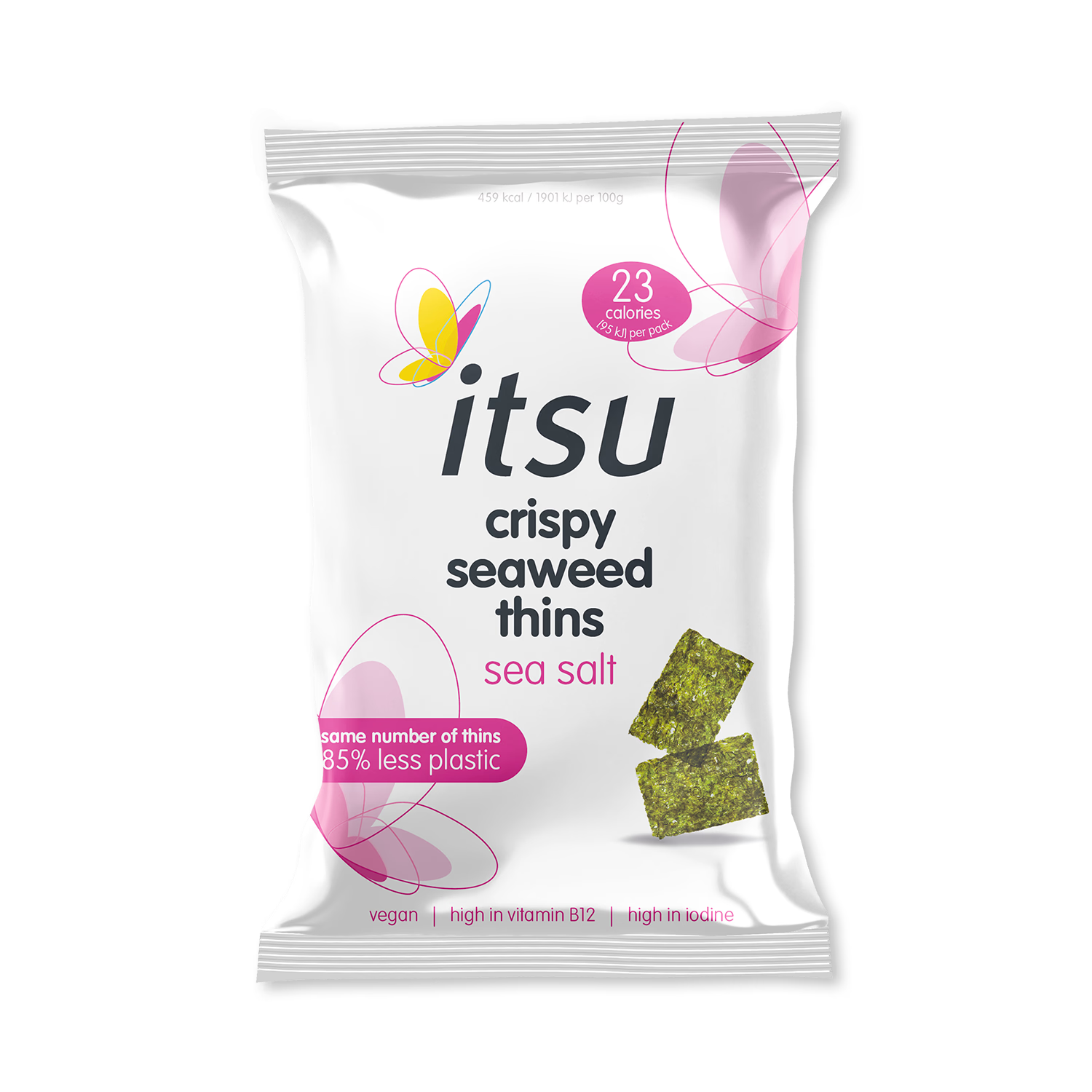 Itsu sea salt crispy seaweed thins 5g, UK version