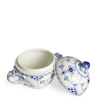 Royal Copenhagen Blue Fluted Half Lace sugar bowl, imported from the UK
