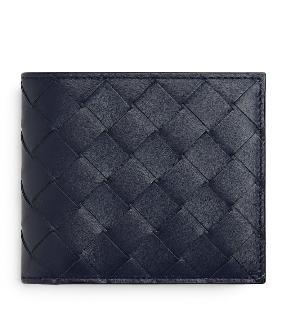 Bottega Veneta Intrecciato bifold wallet calfskin leather, imported from the UK